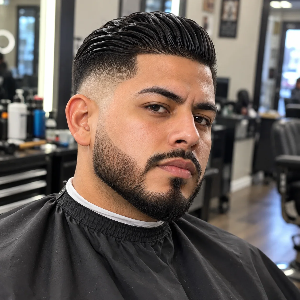 Recent barber haircut 1