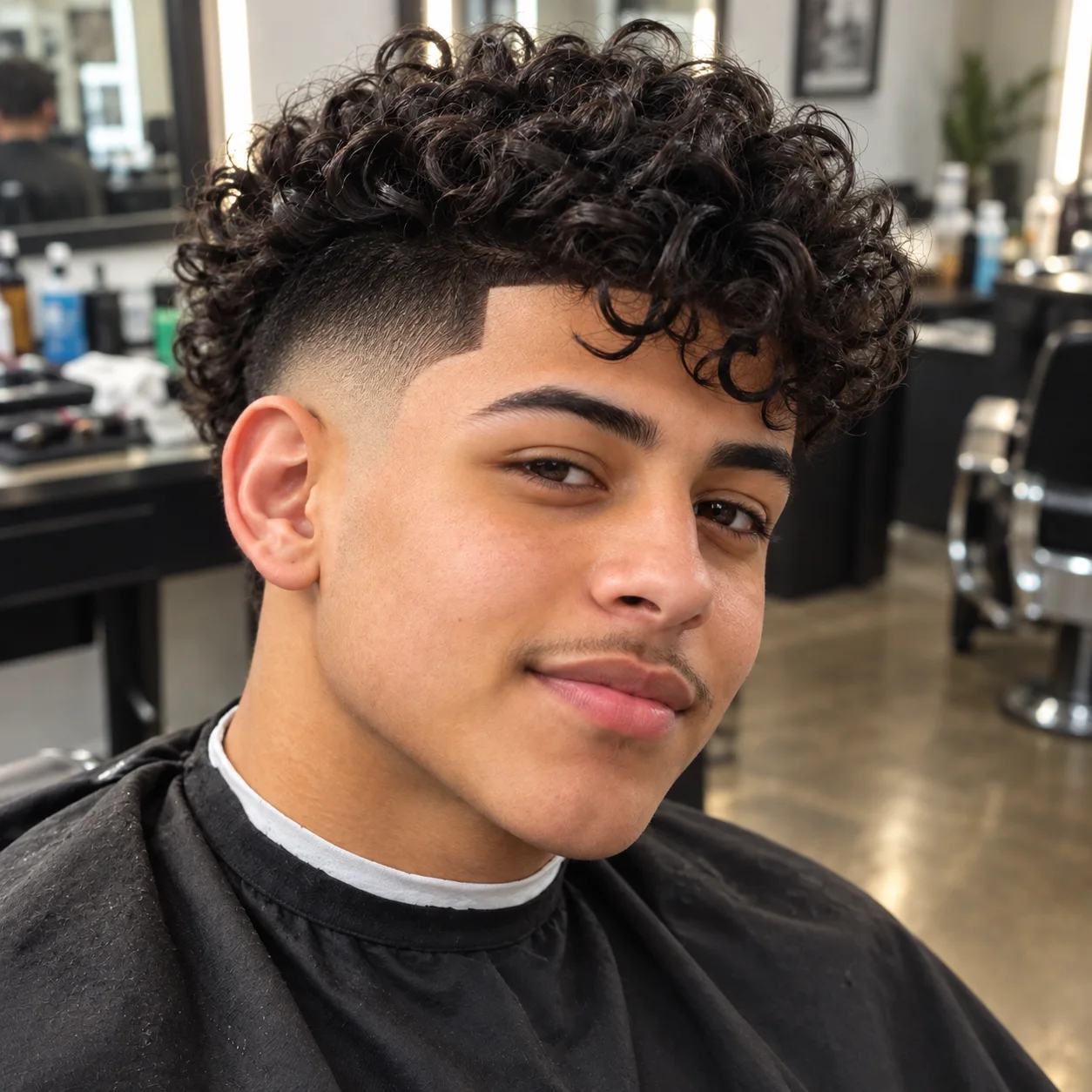 Recent barber haircut 5