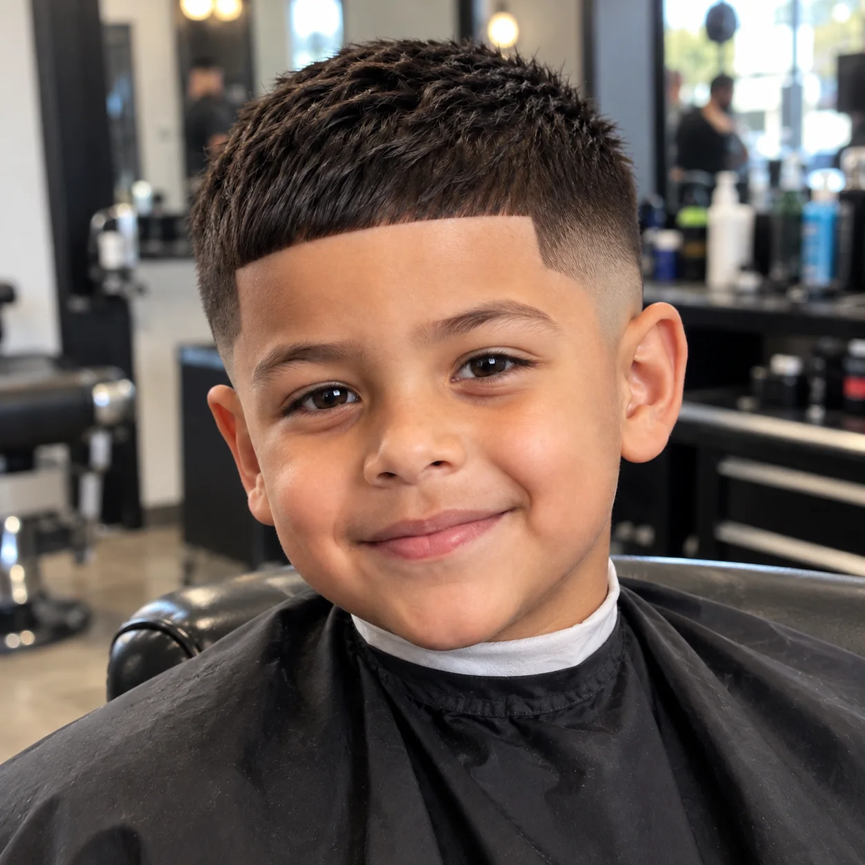 Recent barber haircut 6