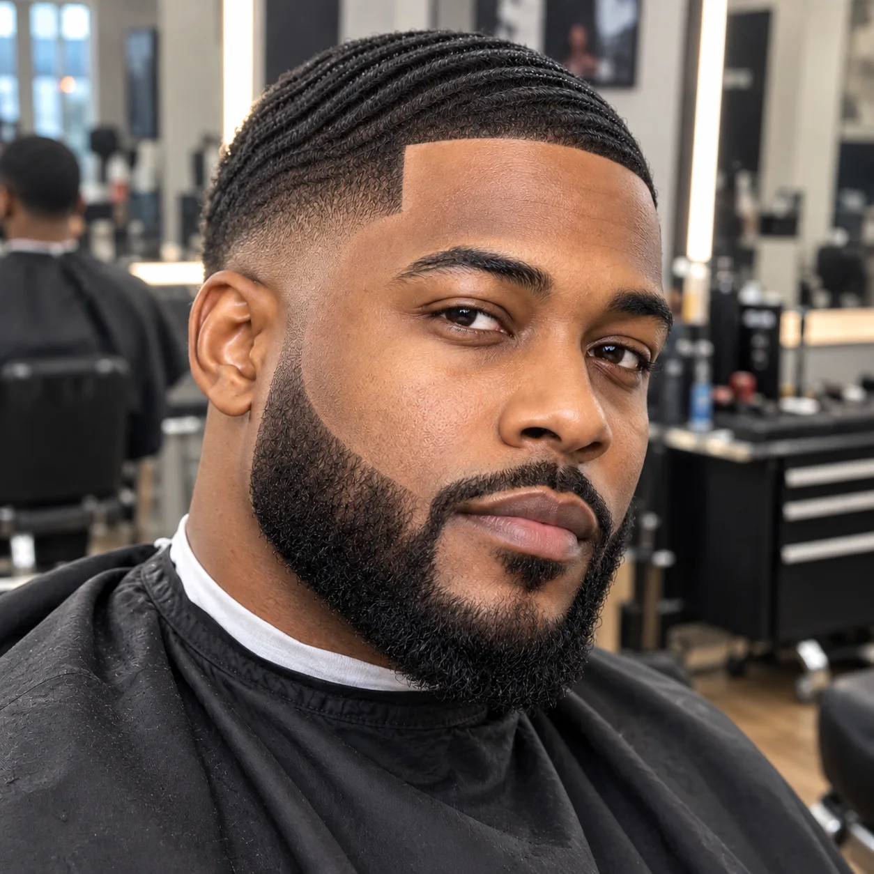 Recent barber haircut 3