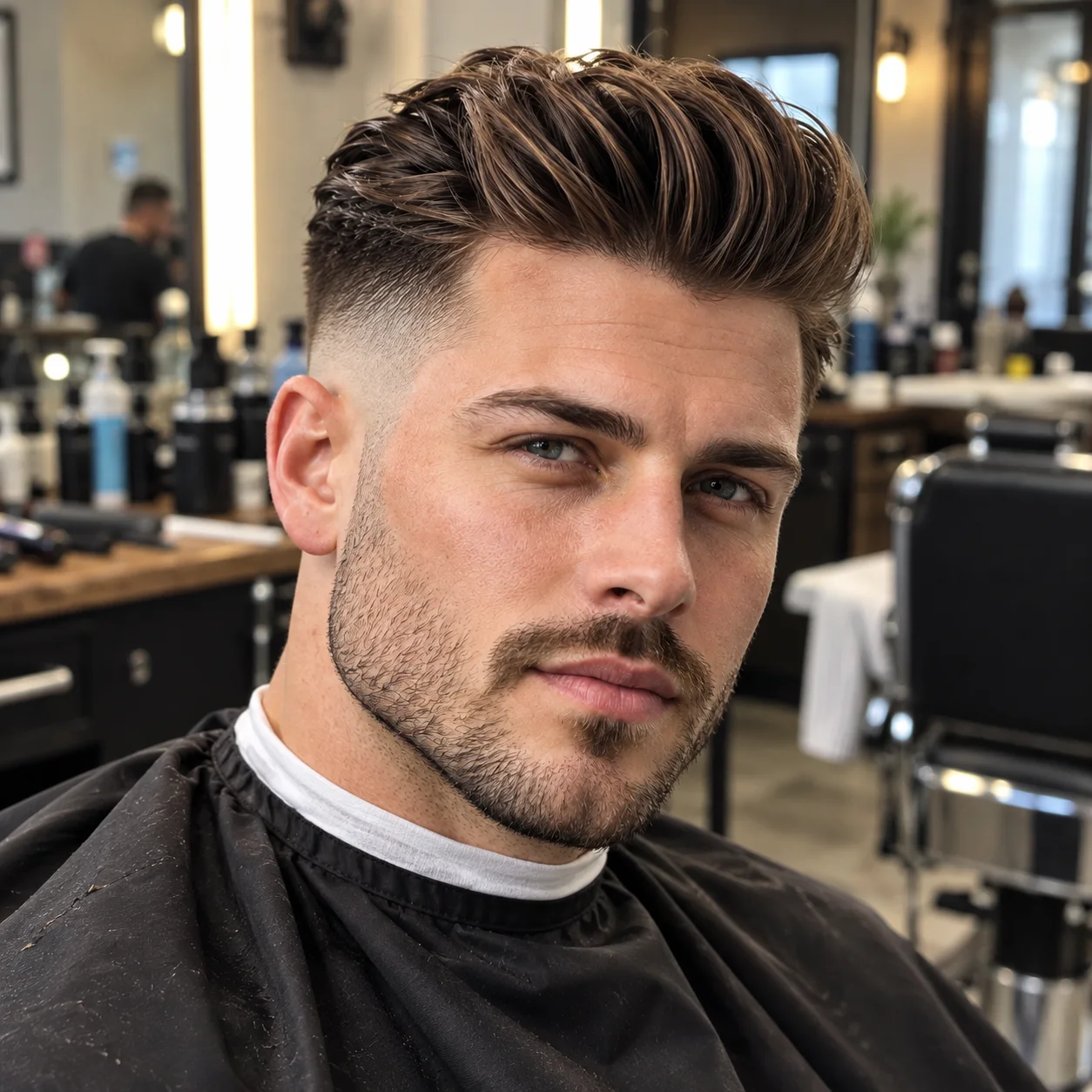 Recent barber haircut 2